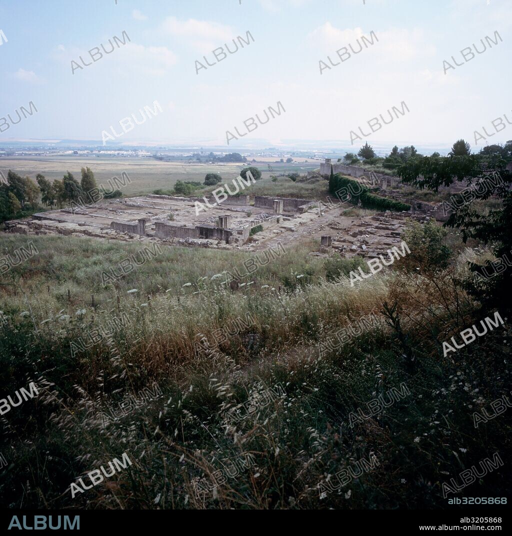 MEDINA AZAHARA. VISTA GENERAL DE LAS RUINAS DESDE EL ALCAZAR.  Córdoba, España.