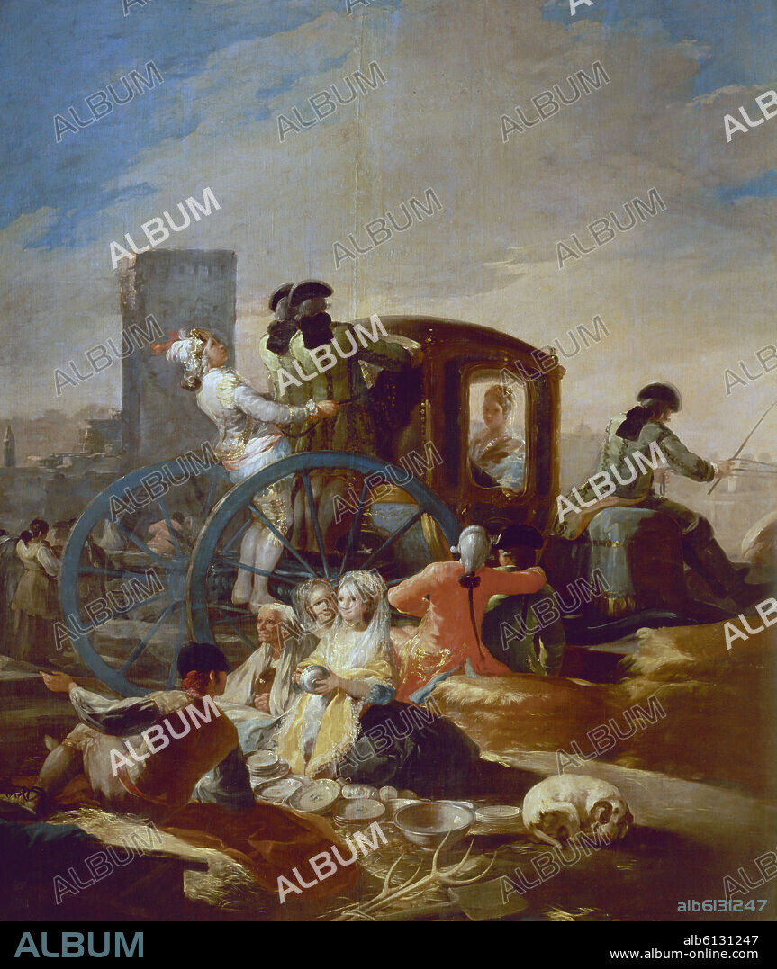 FRANCISCO DE GOYA. EL CACHARRERO - 1778 - O/L - 259x220 - NP 780 - CARTON PARA TAPIZ.