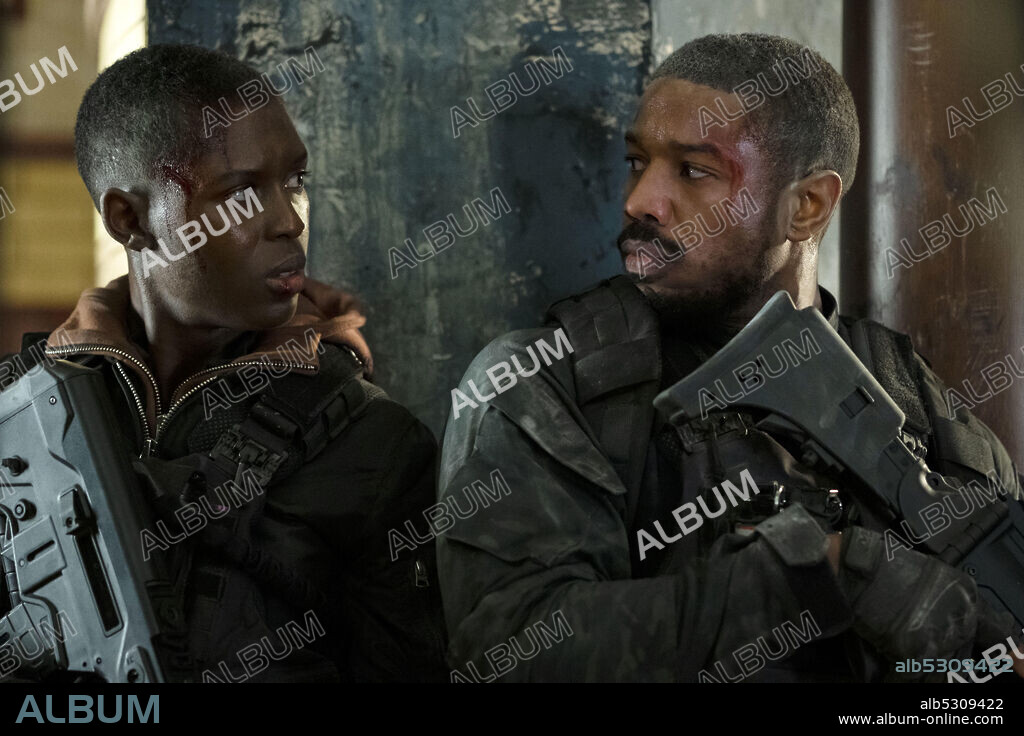JODIE TURNER-SMITH et MICHAEL B. JORDAN dans SANS AUCUN REMORDS, 2021 (WITHOUT REMORSE), réalisé par STEFANO SOLLIMA. Copyright AMAZON STUDIOS.