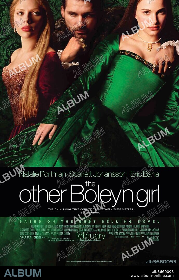 Poster de LAS HERMANAS BOLENA, 2007 (THE OTHER BOLEYN GIRL), dirigida por JUSTIN CHADWICK. Copyright BBC FILMS.