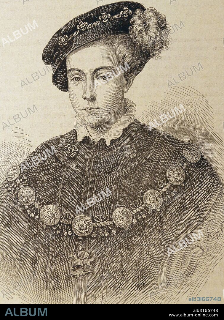 EDWARD VI - 1537-53. Son of Henry VIII and Jane Seymour. Succeeded to the throne on his father's death in 1547.