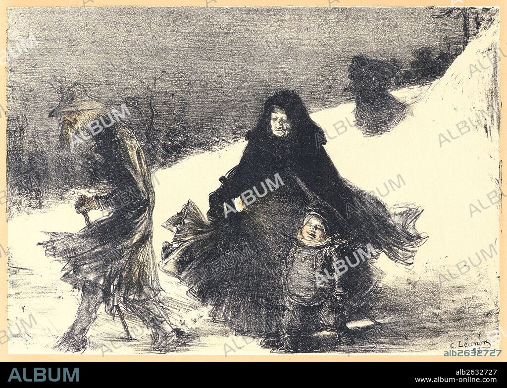 Charles-Lucien Léandre (French, 1862 - 1930). Noël, 1897. Lithograph on wove paper. Sheet: 405 mm x 308 mm (15.94 in. x 12.13 in.).