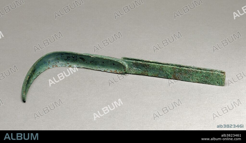 Bronze strigil from about 100 AD. A strigil was a small, curved, metal tool used in ancient Greece and Rome to scrape dirt and sweat from the body before effective soaps became available. First perfumed oil was applied to the skin, and then it would be scraped off, along with the dirt. For wealthier people, this process was often done by slaves. Strigils were often used in Roman baths and were made in different sizes for different areas of the body.