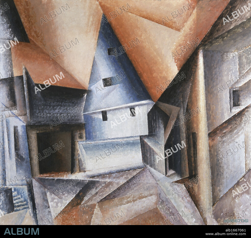 Upper Weimar by Lyonel Feininger, 1921, 1871-1956.