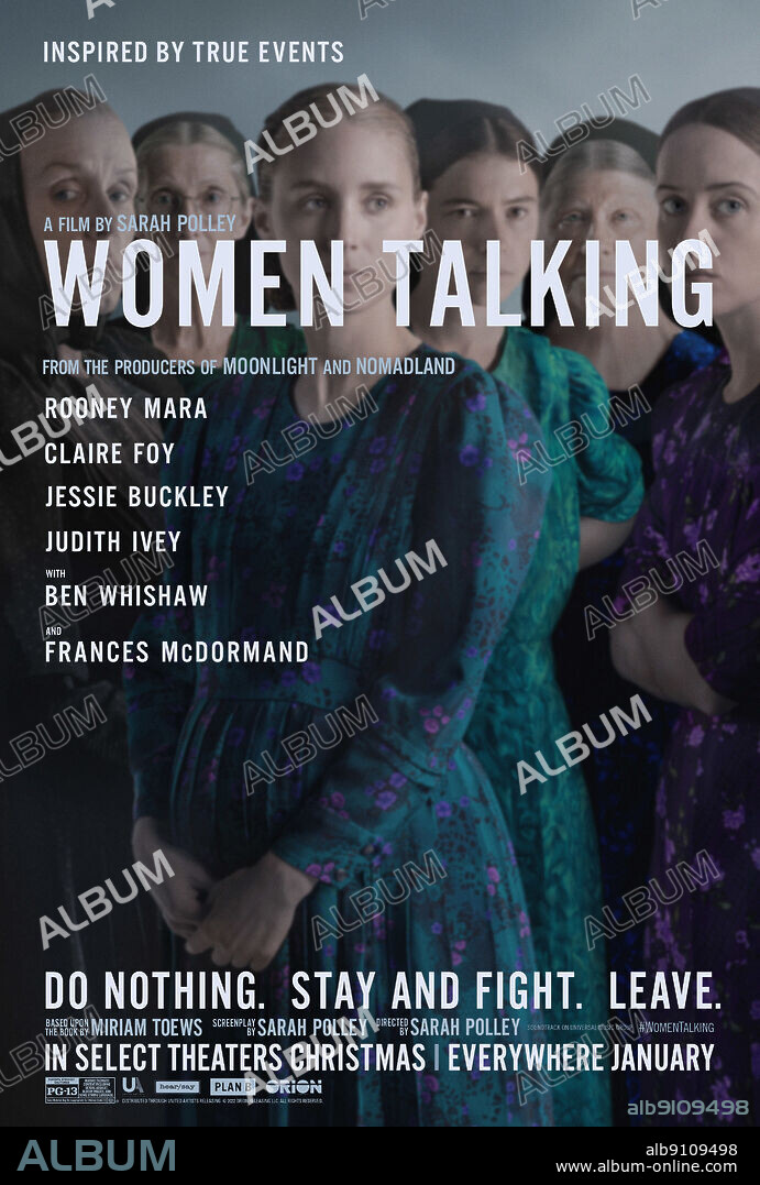 Poster of WOMEN TALKING, 2022, directed by SARAH POLLEY. Copyright PLAN B ENTERTAINMENT.
