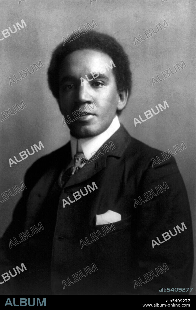 Samuel Coleridge-Taylor (August 15, 1875 - September 1, 1912) was an English composer and conductor. He is known for The Song of Hiawatha, a trilogy of cantatas written between 1898-1900. The first part, Hiawatha's Wedding Feast, was particularly famous for many years and made the composer's name known throughout the world. No photographer credited, 1904 (cropped and cleaned).