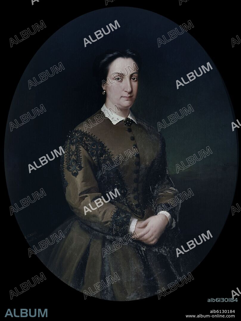 E. CANO. LUISA FERNANDA DE BORBON (1832-1897) DUQUESA DE MONTPENSIER - SIGLO XIX.