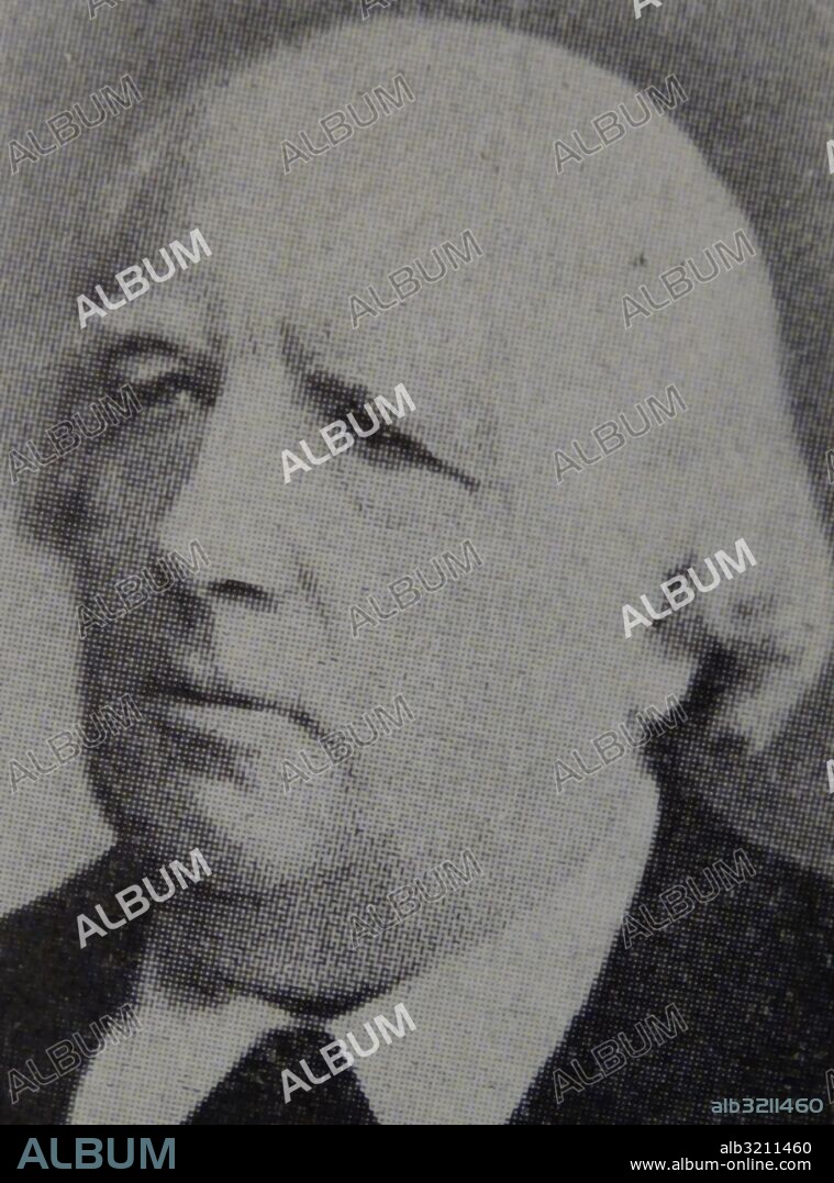 Portrait of Karl Weierstrass (1815-1897) a German mathematician. Dated 19th Century.