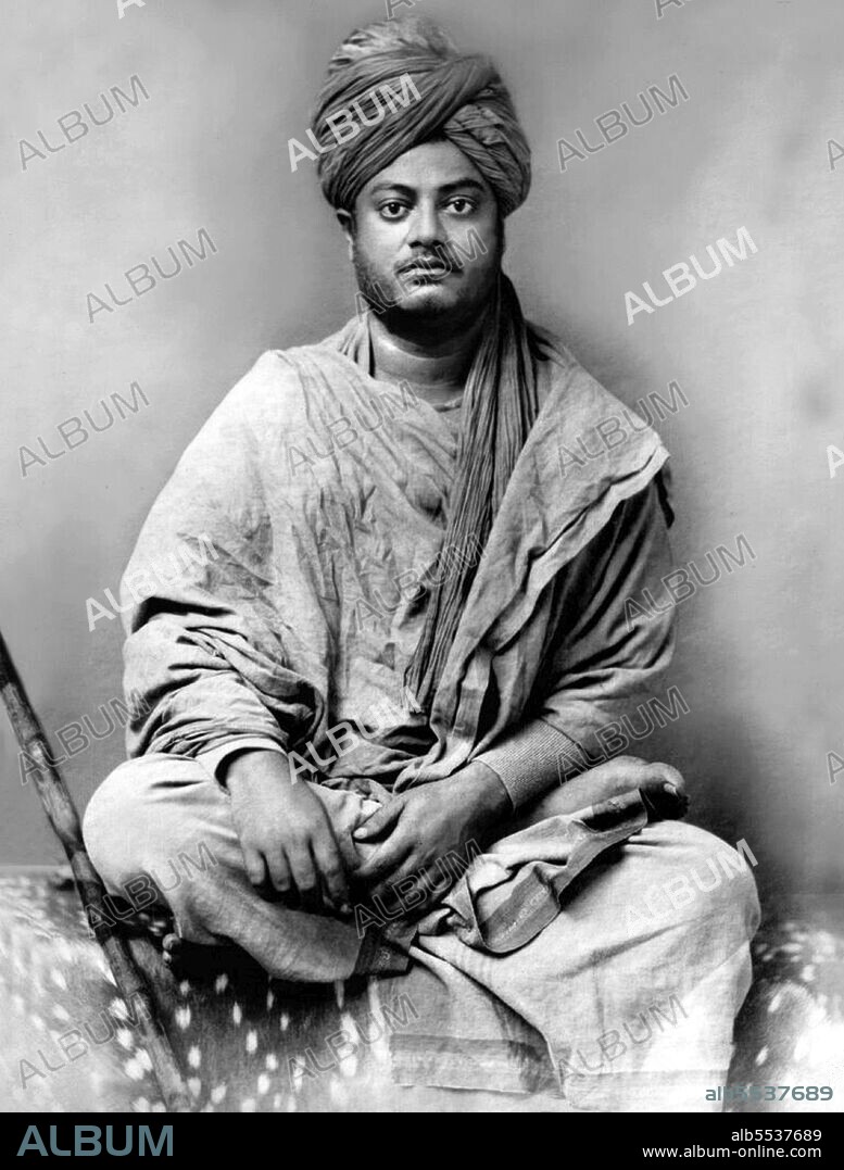 Swami Vivekananda (12 January 1863 – 4 July 1902), born Narendra Nath Datta, was an Indian Hindu monk and chief disciple of the 19th-century saint Ramakrishna. He was a key figure in the introduction of the Indian philosophies of Vedanta and Yoga to the western world and was credited with raising interfaith awareness, bringing Hinduism to the status of a major world religion in the late 19th century. He was a major force in the revival of Hinduism in India and contributed to the notion of nationalism in colonial India. Vivekananda founded the Ramakrishna Math and the Ramakrishna Mission. He is perhaps best known for his inspiring speech beginning with 'Sisters and Brothers of America', through which he introduced Hinduism at the Parliament of the World's Religions in Chicago in 1893.