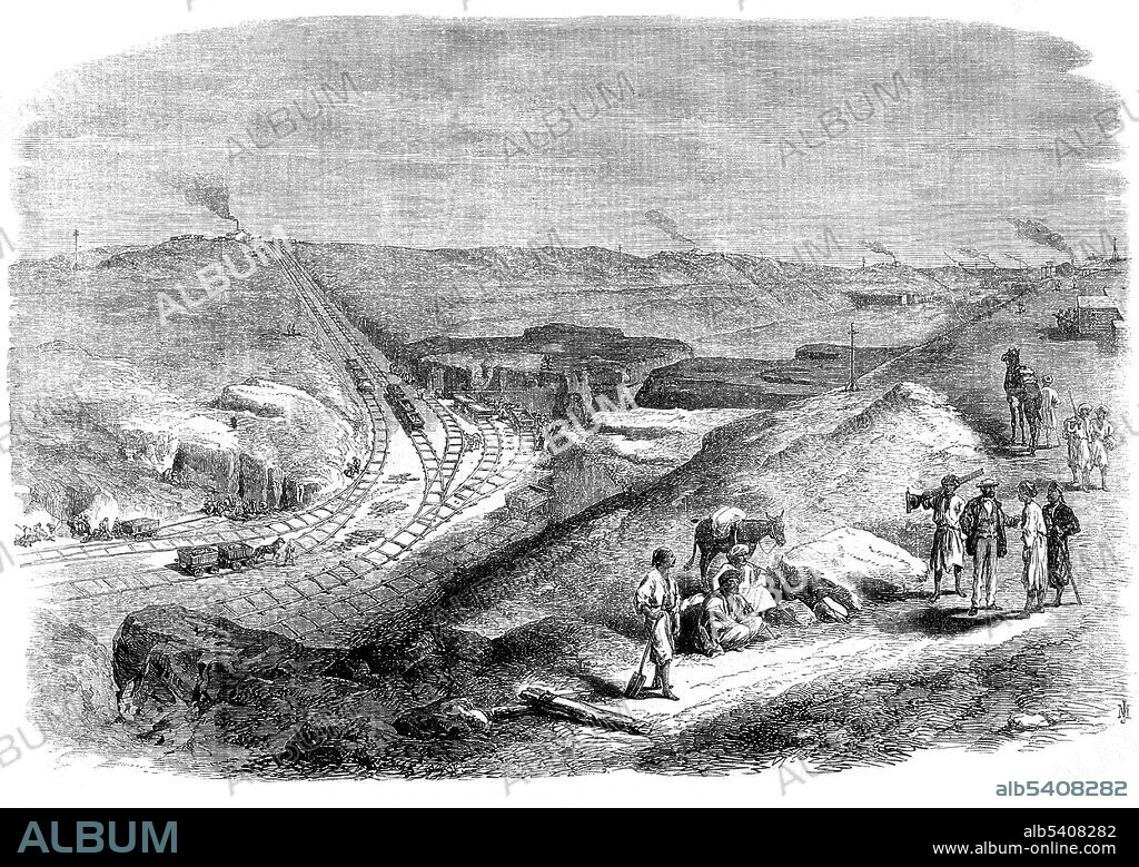 The Suez Canal is an artificial sea-level waterway in Egypt, connecting the Mediterranean Sea to the Red Sea through the Isthmus of Suez. Ferdinand de Lesseps obtained a concession from Sa'id Pasha, the Khedive of Egypt and Sudan, to create a company to construct a canal open to ships of all nations. The Suez Canal Company came into being in 1858 and work started on the shore of the future Port Said in April 1859. The excavation used forced labor of Egyptian workers during the first years. Some sources estimate that over 30,000 people were working on the canal at any given period, that more than 1.5 million people from various countries were employed, and that thousands of laborers died. The canal offers watercraft a shorter journey between the North Atlantic and northern Indian Oceans via the Mediterranean and Red seas by avoiding the South Atlantic and southern Indian oceans, in turn reducing the journey by approximately 4,300 miles. The canal opened under French control on November 17, 1869. Although numerous technical, political, and financial problems had been overcome, the final cost was more than double the original estimate.