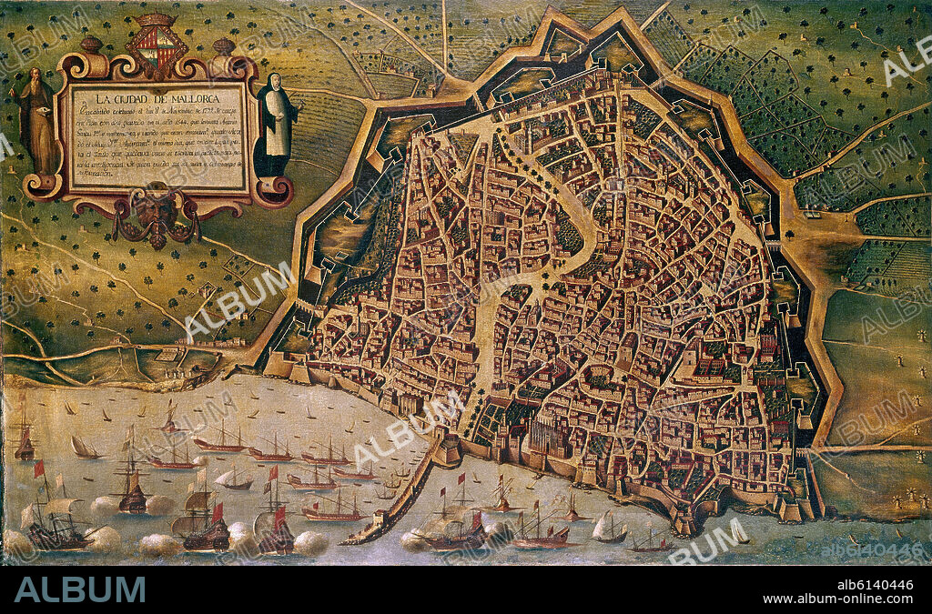PLANO DE LA ISLA DE MALLORCA- S XVIII.