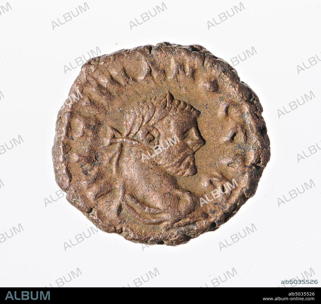 coin, tetradrachm of Maximianus, year 8, Vz: imperial head r., Drapery, MAXIMIANOS SEB, Kz: standing Spes l. with flower and raised robe, L H (year 8), [in cut-off A], mint, tetradrachme, Maximianus, metal, trillion, Diam. 17x19 mm, wt. 6,08 gr, Greco-Roman Period, Roman imperial times 292-293, Egypt.