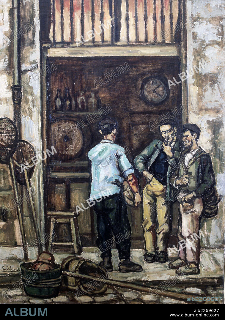 JOSÉ GUTIERREZ SOLANA. JOSE GUTIERREZ SOLANA. . PINTOR ESPAÑOL. MADRID 1886-1945. . TABERNA DE SANTANDER , OLEO 1944. COLECCION PARTICULAR. . ATENCION: AUTOR CONTEMPORANEO SUJETO A COPYRIGHT ©. EL CLIENTE FINAL ES RESPONSABLE DE LA GESTION DE LOS DERECHOS DE AUTOR CON LAS SOCIEDADES EXISTENTES DE GESTION DE DERECHOS O DIRECTAMENTE CON LOS ORGANISMOS TITULARES DE LOS MISMOS.