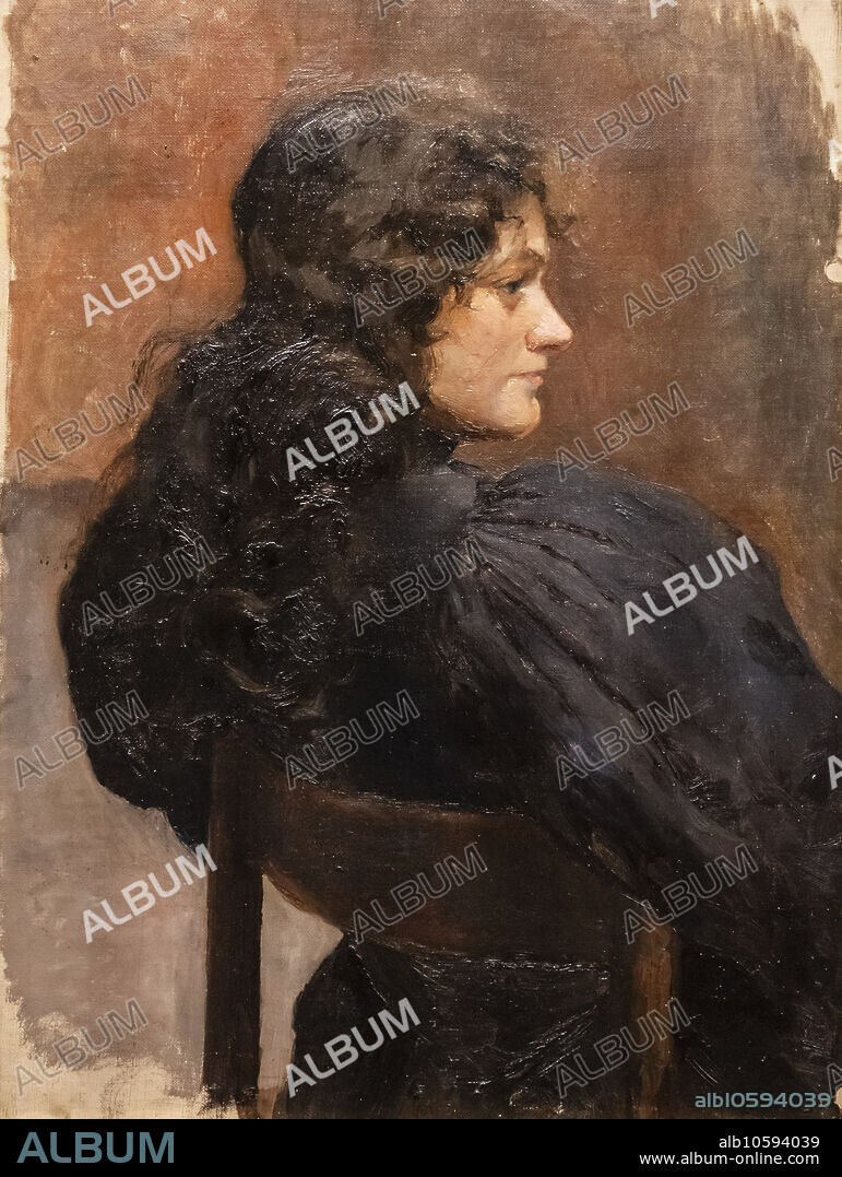 Fernando de Amarica, Maria Antonieta de perfil, 1895, oil on canvas, Alava Fine Arts Museum, Vitoria, Basque Country, Spain.