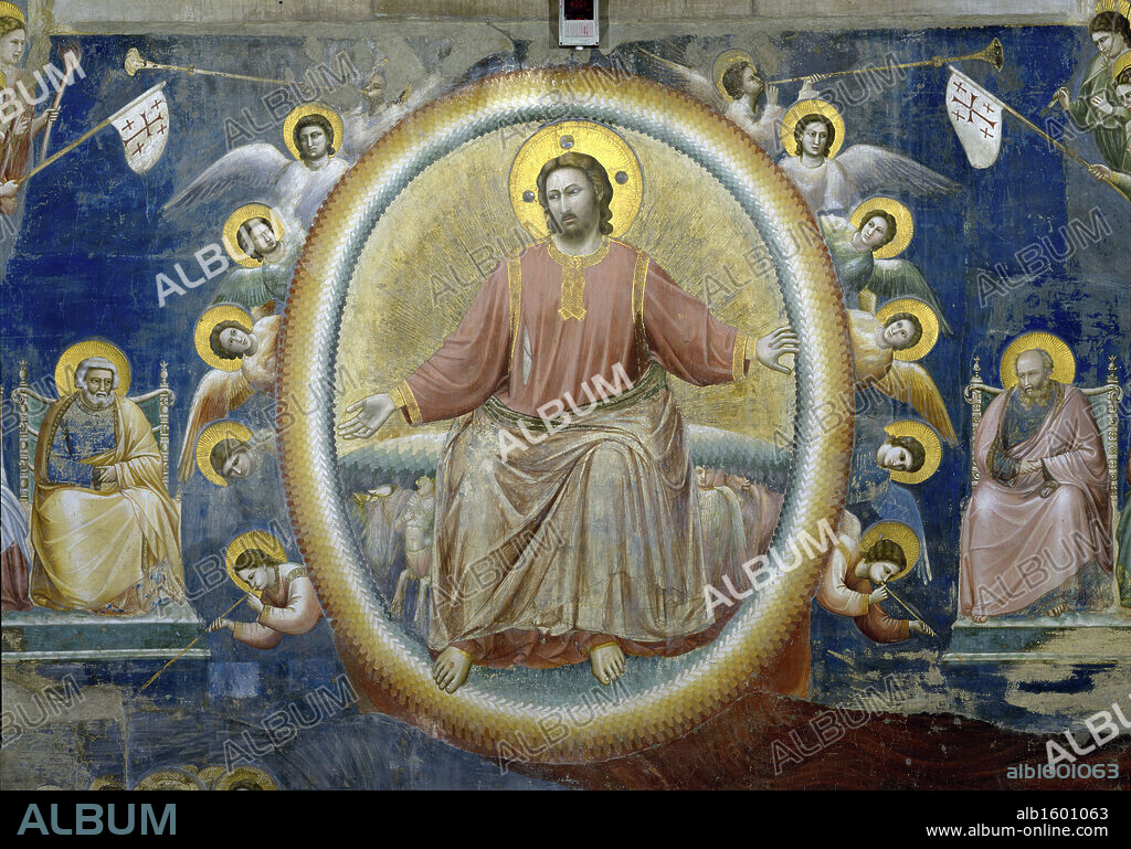 The Last Judgement  (Detail)   c. 1305-1313,   Giotto di Bondone (c. 1266-1337 /Florentine)   Fresco    Arena Chapel, Cappella degli Scrovegni, Padua.