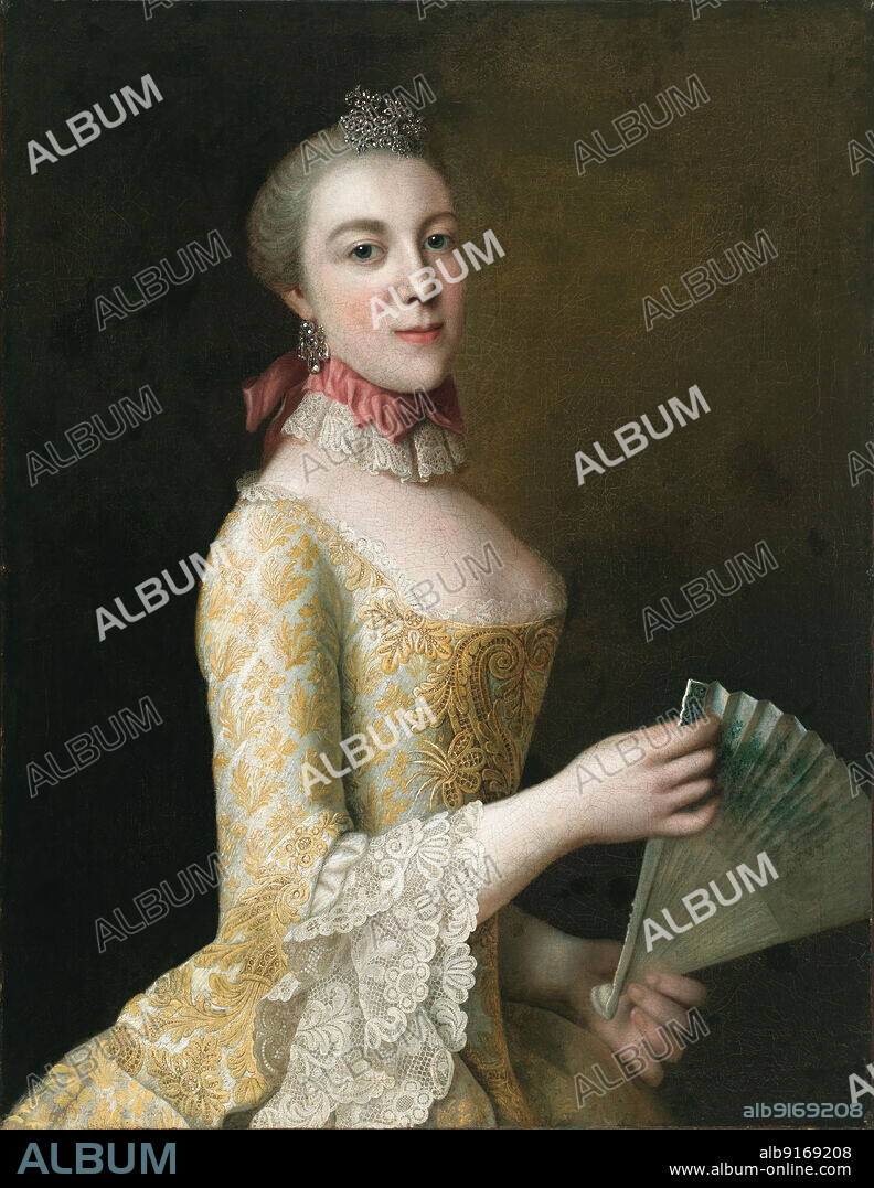 DANIEL WOGE. Portrait of Duchess Christiane of Mecklenburg-Strelitz (1735-1794).