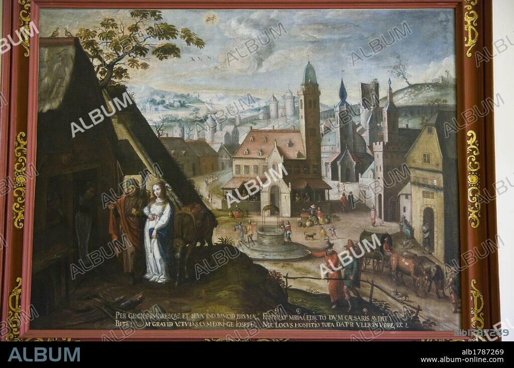 Peru. Cusco city. The Archbishop Palace. Paintings of Diego Quispe Tito. Zodiac series.