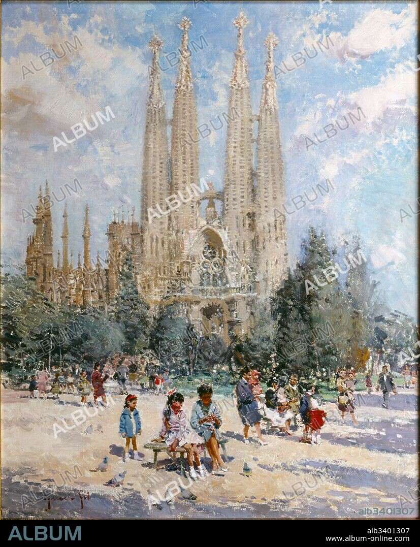 Ignacio Gil / 'Sagrada Familia', Óleo sobre lienzo, 100 x 81 cm.