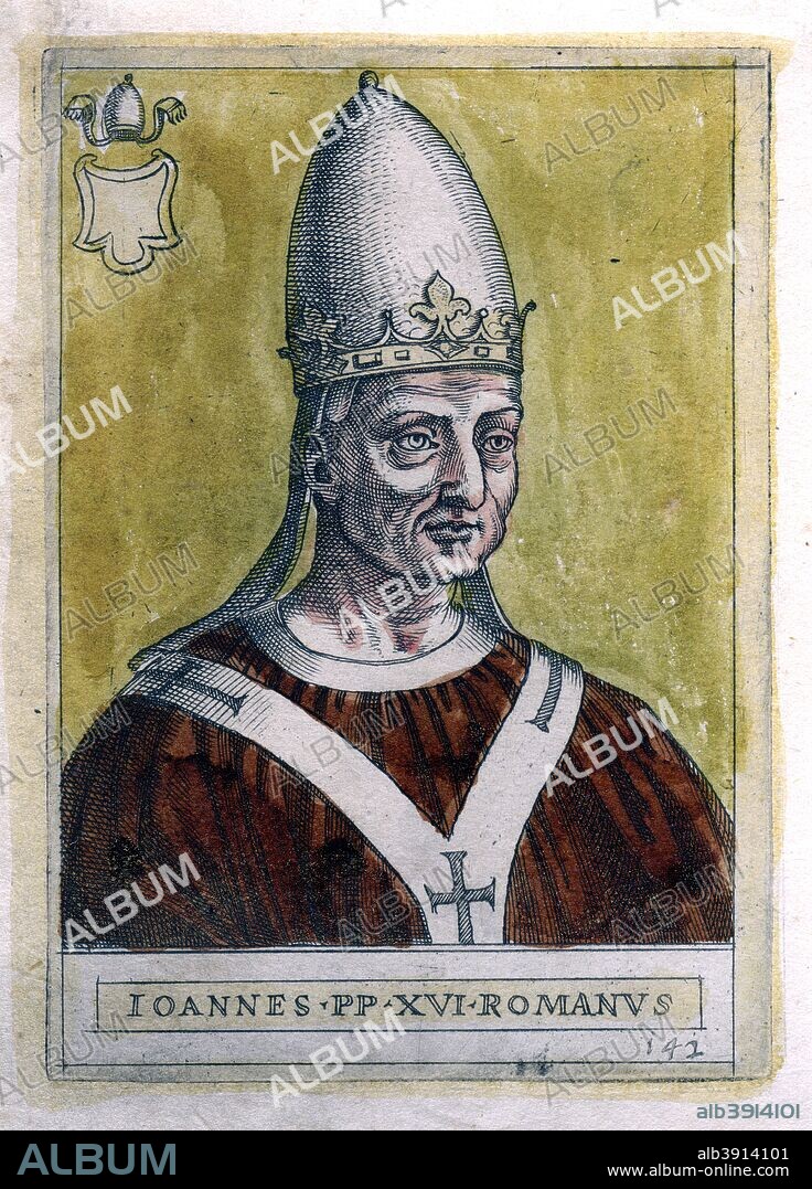 Pope John  XVI. Johannes Philagathos (died c1001) was an antipope from 997 to 998 AD.