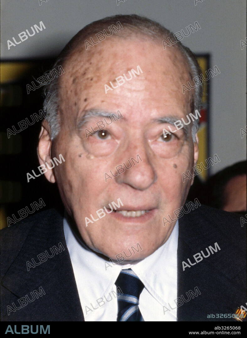 TARRADELLAS , JOSEP. POLITICO ESPAÑOL . CERVELLO 1899 - 1988. FOTO AÑO 1980.