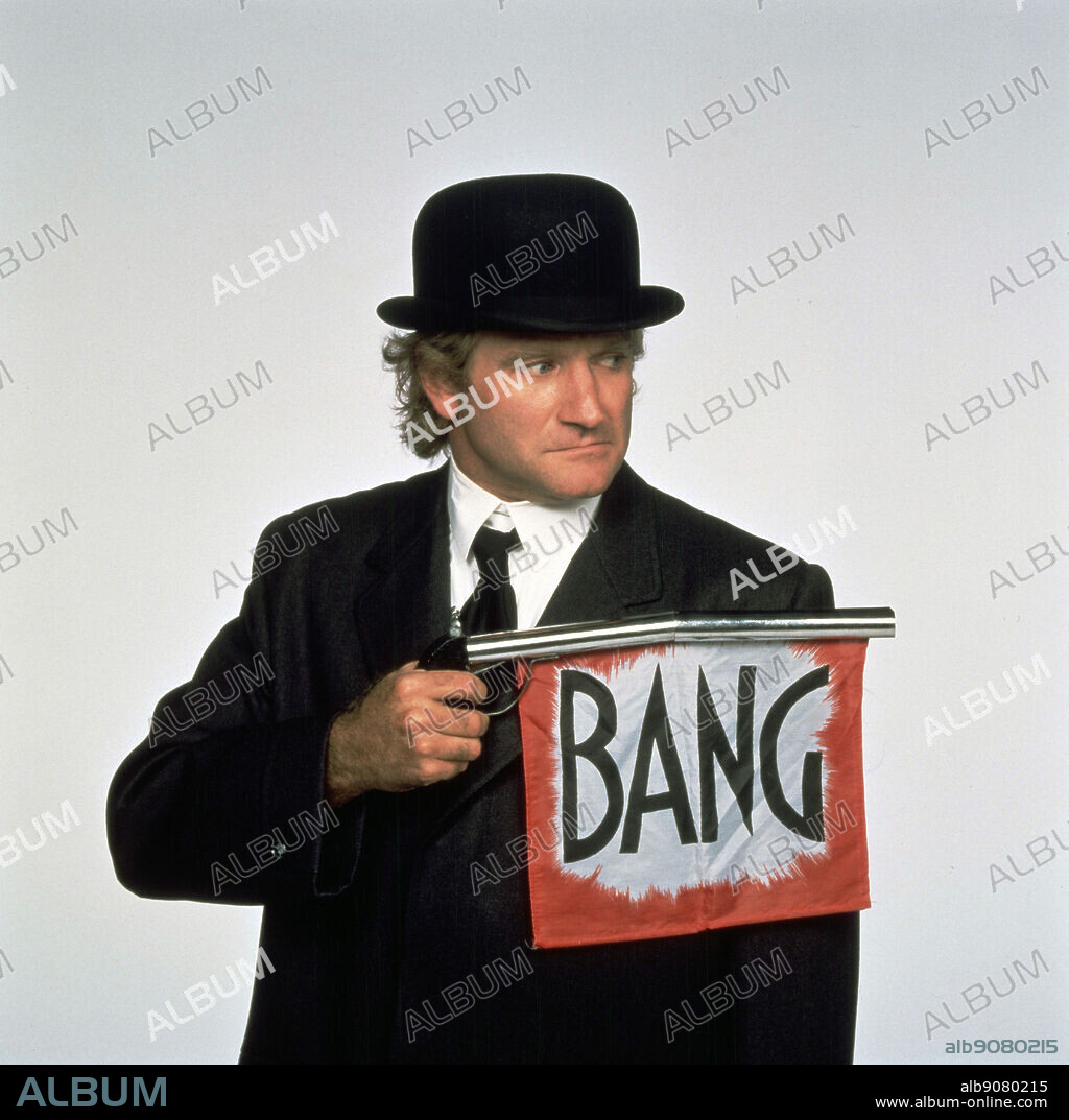 ROBIN WILLIAMS dans TOYS, 1992, réalisé par BARRY LEVINSON. Copyright 20TH CENTURY FOX.