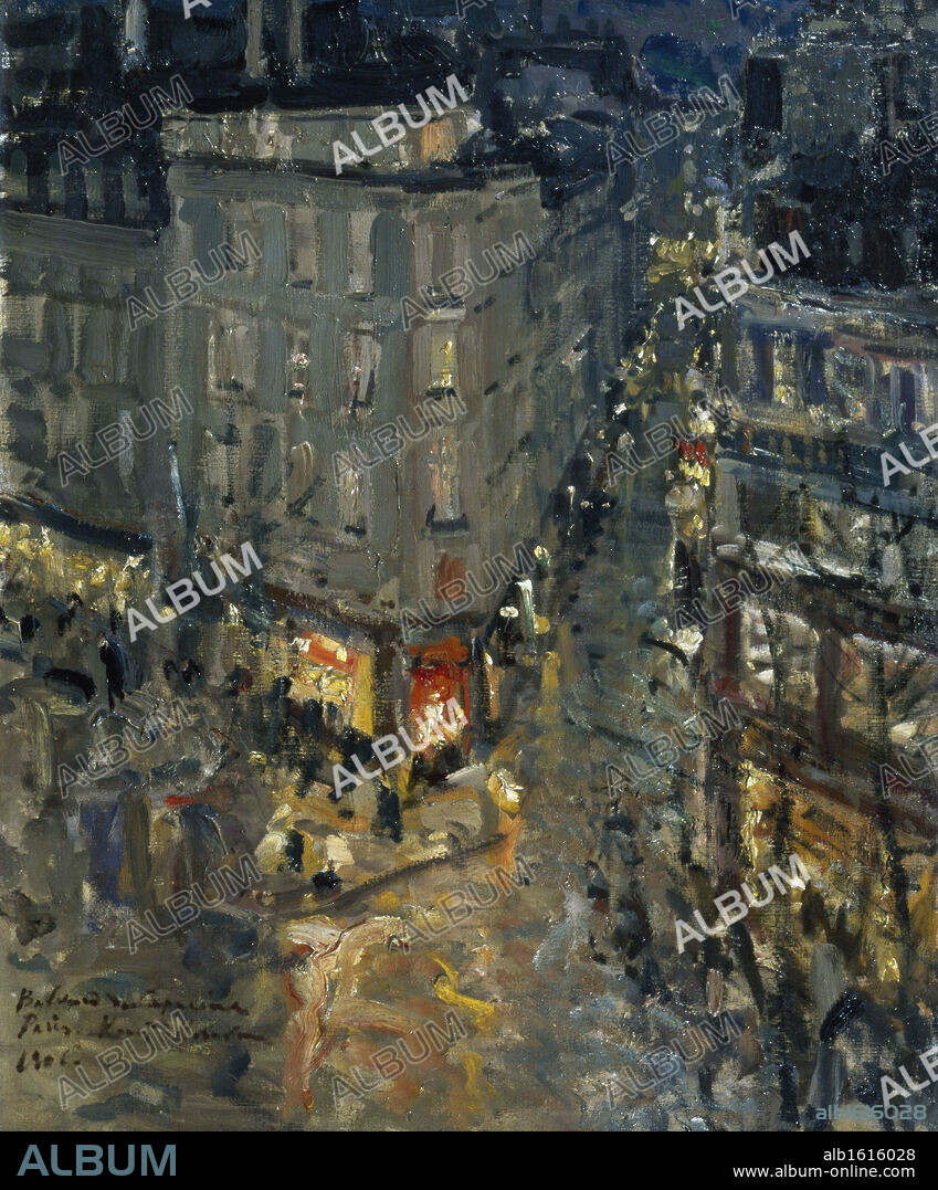 Paris, Le Boulevarde des Capucines   Konstantin Alekseevic Korovin (1861-1939/Russian)   Tretiakov Gallery, Moscow.