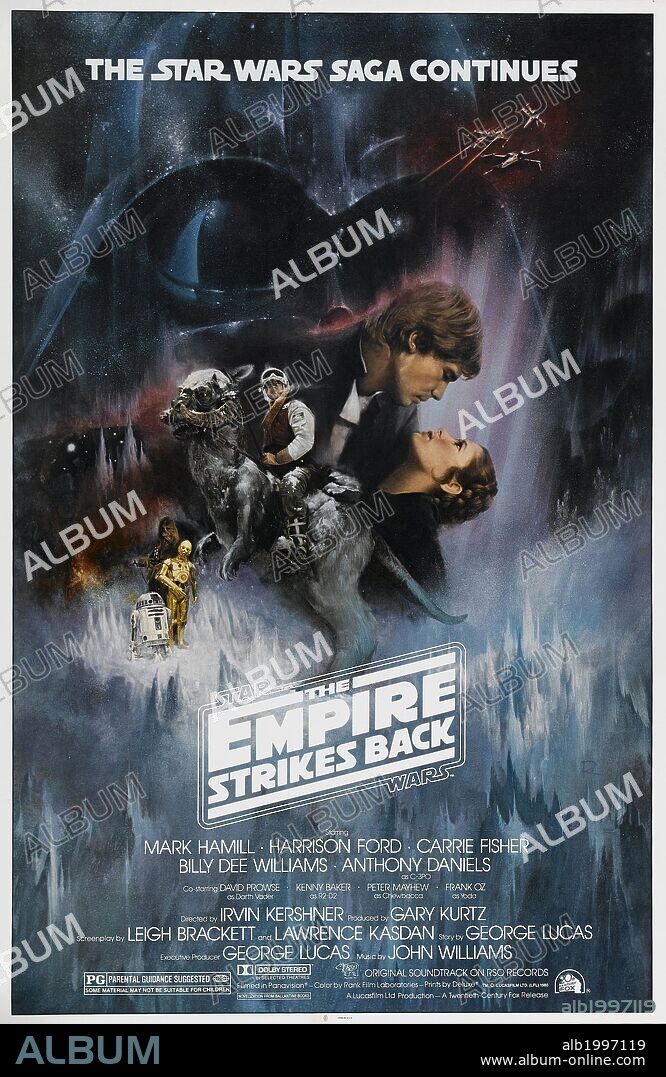 Poster de STAR WARS: EPISODIO V-EL IMPERIO CONTRAATACA, 1980 (STAR WARS: EPISODE V-THE EMPIRE STRIKES BACK), dirigida por IRVIN KERSHNER. Copyright LUCASFILM/20TH CENTURY FOX.