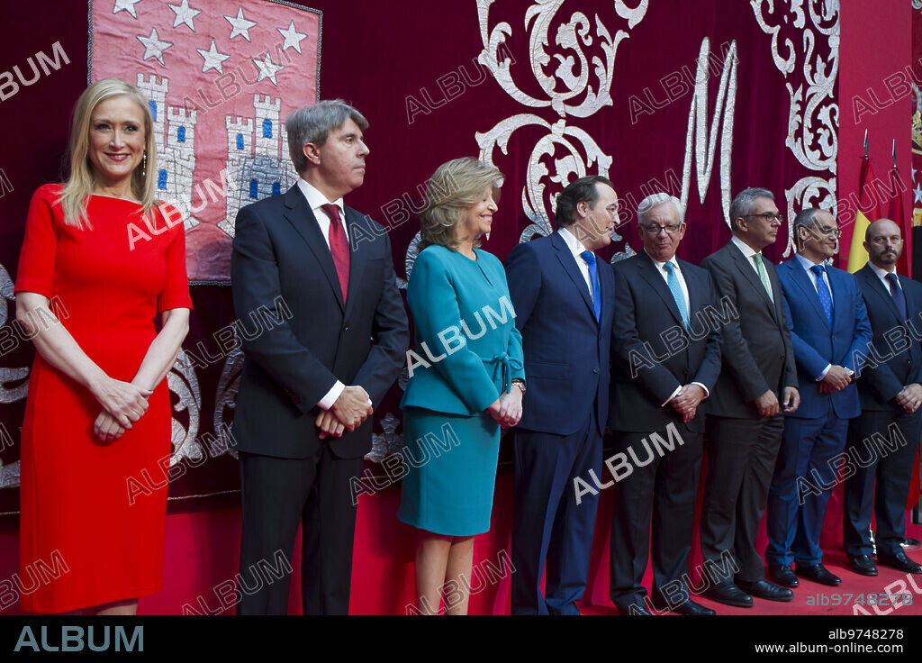 Madrid, 06/25/2015. Mariano Rajoy at the Real Casa de Correos, headquarters of the regional Government, attends the inauguration of the Councilors of the Community of Madrid in the government of Cristina Cifuentes. Photo: Isabel Permuy. ARCHDC.