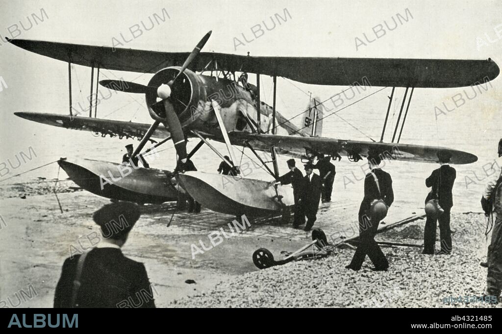 'The Fairey Swordfish', 1941. British single-engine torpedo bomber built by Fairey Aviation, used during the Second World War. From "The Royal Air Force in Pictures", 2nd edition, by World War I flying ace Major Oliver Stewart. [Country Life Ltd, London, 1941].