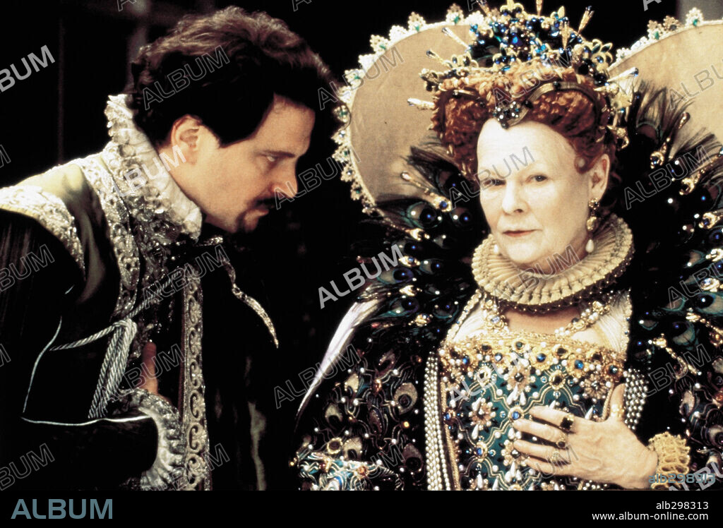 COLIN FIRTH und JUDI DENCH in SHAKESPEARE IN LOVE, 1998, unter der Regie von JOHN MADDEN. Copyright UNIVERSAL PICTURES.