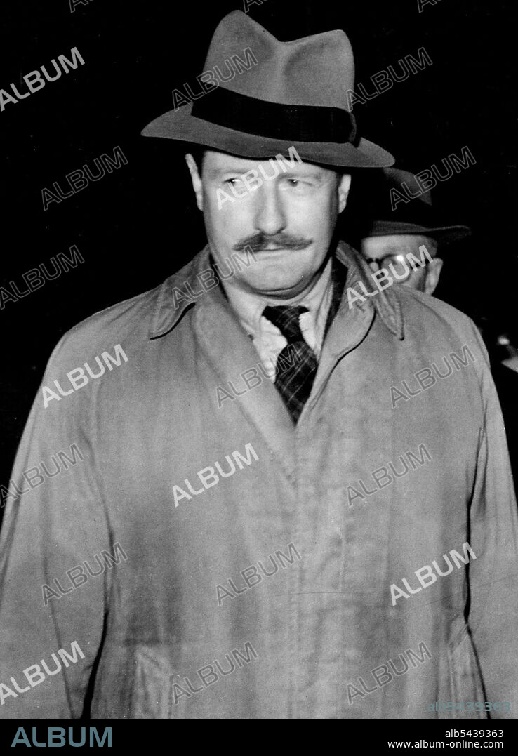 Lord Baldwin - Recalled From Leeward Isles Goes to Foreign Office -- Earl Baldwin ***** 49-year-old Socialist son of the late Stanley Baldwin(one-time Premier of Britain) arriving at the Foreign Office in Whitehall(London) where he was expected to have talks with the Colonial Secretary on the reasons for his recall from the Leeward Islands where he is Governor. Discussions were expected to concern the future of his Governorship and reports which have reached London from the Islands. February 14,.