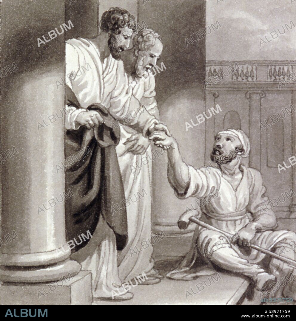 'Peter and John with the Beggar at the Beautiful Gate', c1810-c1844.
