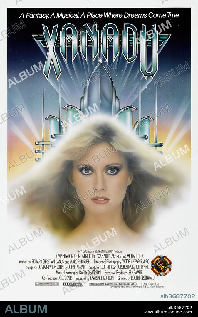 OLIVIA NEWTON JOHN. OLIVIA NEWTON-JOHN dans XANADÚ, 1980, réalisé par ROBERT GREENWALD. Copyright UNIVERSAL PICTURES.
