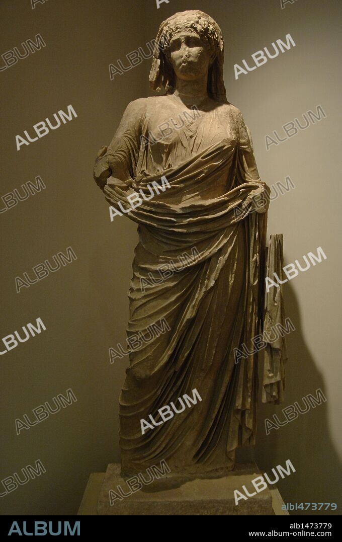 Agrippina Minor or Agrippina the Younger (15/16-59). Her name was Julia Agrippina, and was the eldest daughter of Germanicus and Agrippina the Elder. Nero's mother, contracted his third marriage with Claudius. Archaeological Museum of Olympia. Ilia Province. Region of the Peloponnese. Greece.