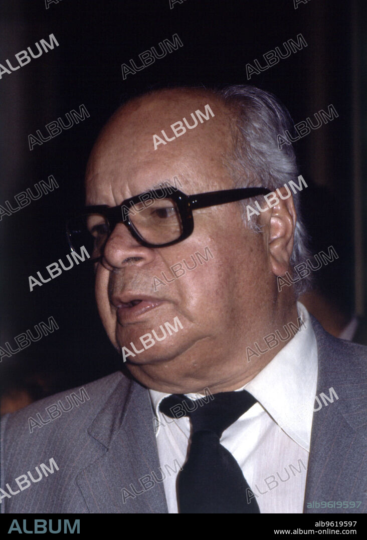 Eduardo Carranza (1913-1985), Colombian poet, portrait of 1980.