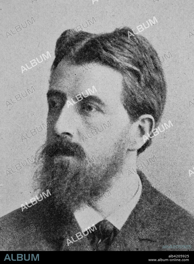 Wilhelm Carl Johann Conrad Koch, commonly known as Konrad Koch, 13 February 1846 - 13 April 1911, was a German teacher and football pioneer, Reproduction of a photo/image from the year 1890, digital improved.