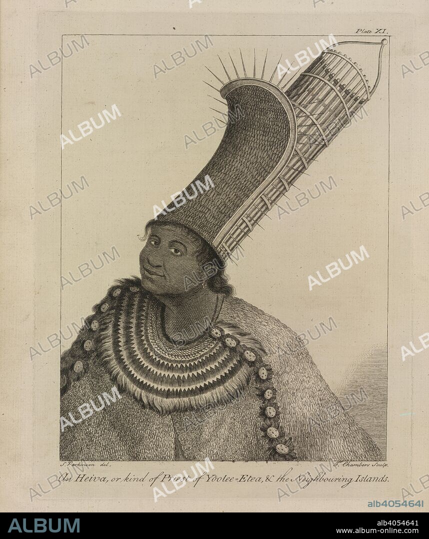 SYDNEY PARKINSON, S PARKINSON und J CHAMBERS. A Heiva. A Journal of a Voyage to the South Seas, in His Ma. Stanfield Parkinson: London, 1773. Source: L.R.294.c.7, plate XI. Language: English.