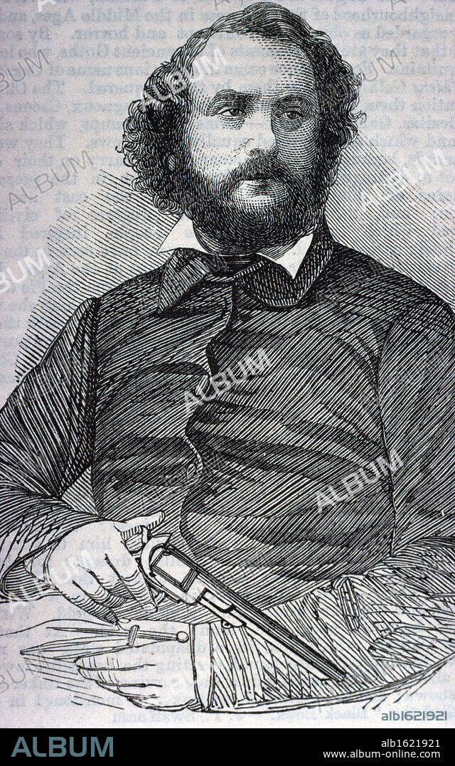 AMERICAN HISTORY. Samuel Colt, Inventor of the Revolving Breech Pistol.
