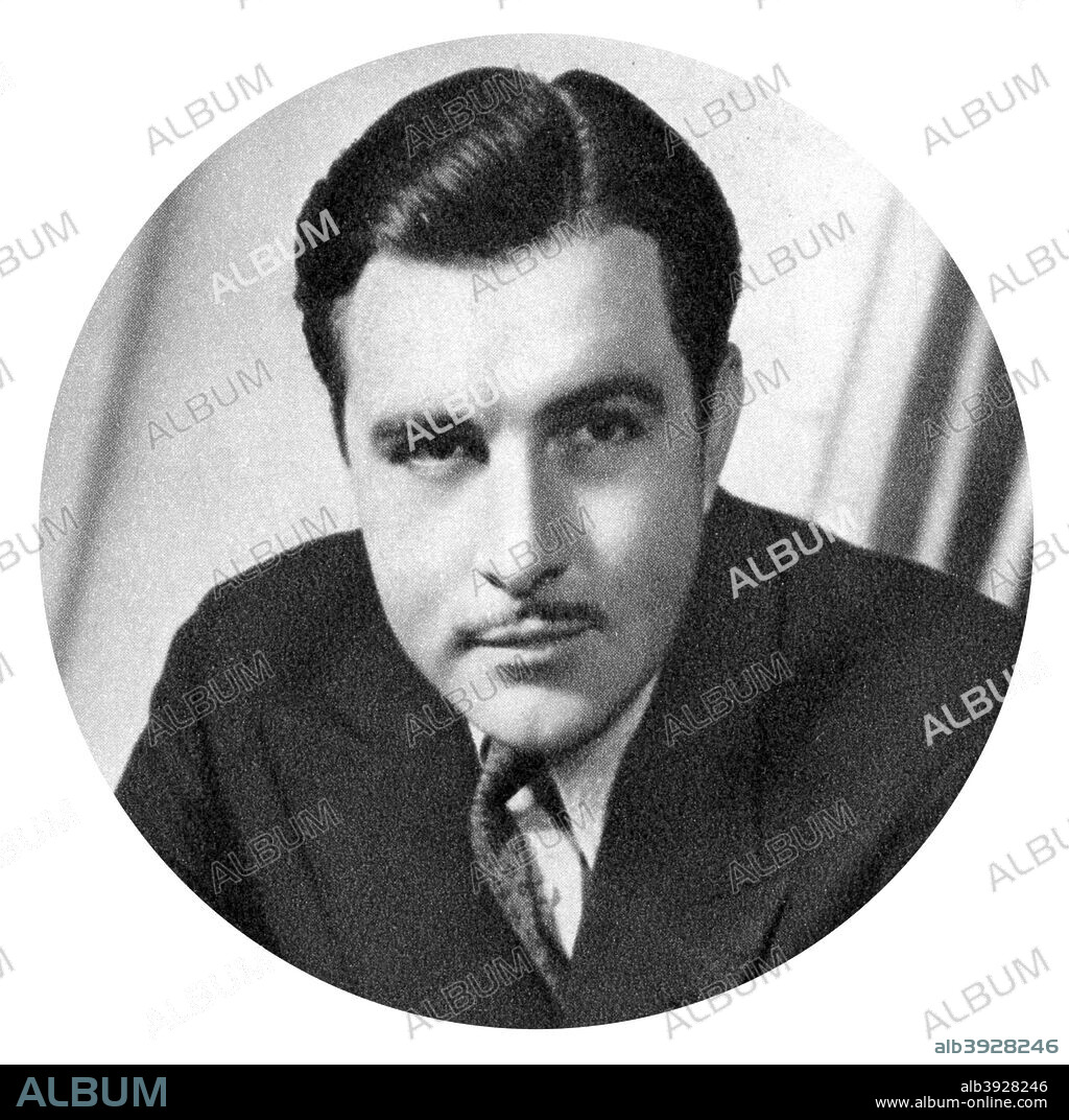 John Boles, American actor, 1934-1935. Boles started out in Hollywood in the silent movie era, but became a huge star with the advent of talkies. Taken from Meet the Film Stars, by Seton Margrave. (London, 1934-1935).