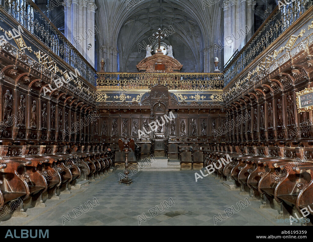 JUAN DE OREA. VISTA GENERAL DEL CORO DE LA CATEDRAL DE ALMERIA - SIGLO XVI.