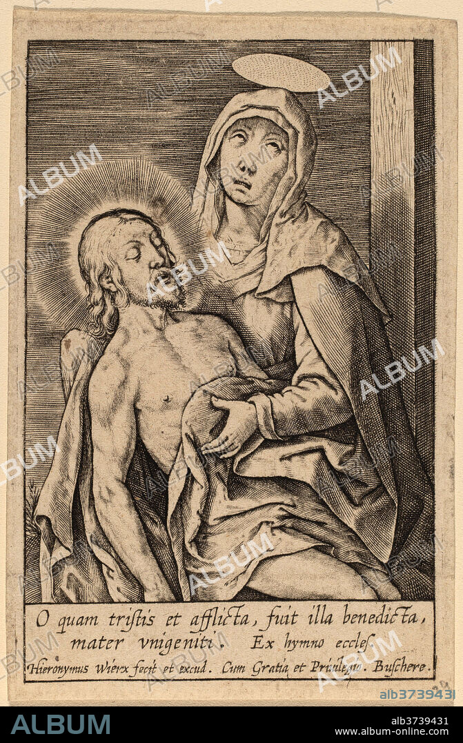 HIERONYMUS WIERIX. O quam tristis et afflicta ... Medium: engraving.