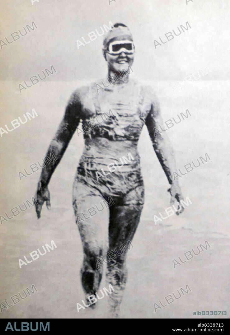 Gertrude Caroline Ederle (October 23, 1905 - November 30, 2003) was an American competition swimmer, Olympic champion, and world record-holder in five events. On August 6, 1926, she became the first woman to swim across the English Channel.