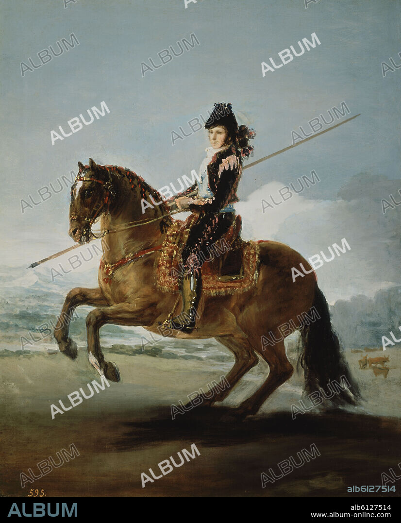 FRANCISCO DE GOYA. UN GARROCHISTA O EL PICADOR - 1797/1799 - O/L - 57x47 - NP 744 - CARTON PARA TAPIZ.