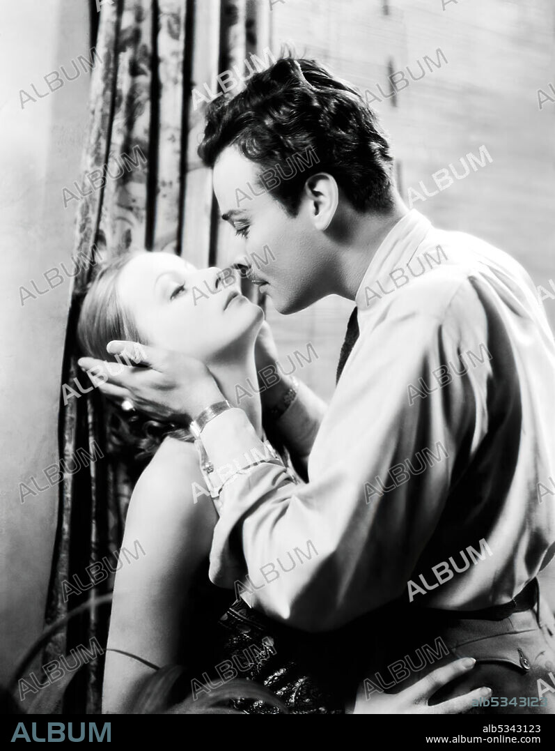 GRETA GARBO y NILS ASTHER en ORQUIDEAS SALVAJES, 1929 (WILD ORCHIDS), dirigida por SIDNEY FRANKLIN. Copyright M.G.M.