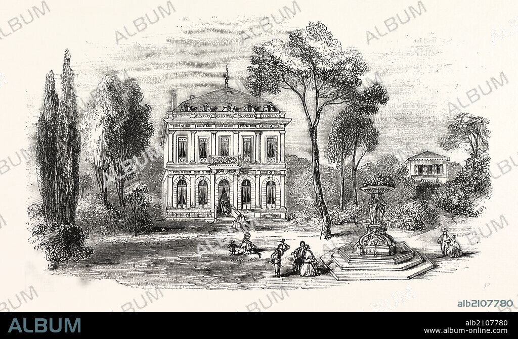 ROSSINI'S VILLA AT PASSY an area of Paris, France.