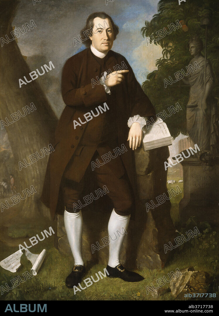 CHARLES WILLSON PEALE. John Beale Bordley. Dated: 1770. Dimensions: overall: 200.8 x 147.4 cm (79 1/16 x 58 1/16 in.)  framed: 215 x 161.6 x 7.6 cm (84 5/8 x 63 5/8 x 3 in.). Medium: oil on canvas.
