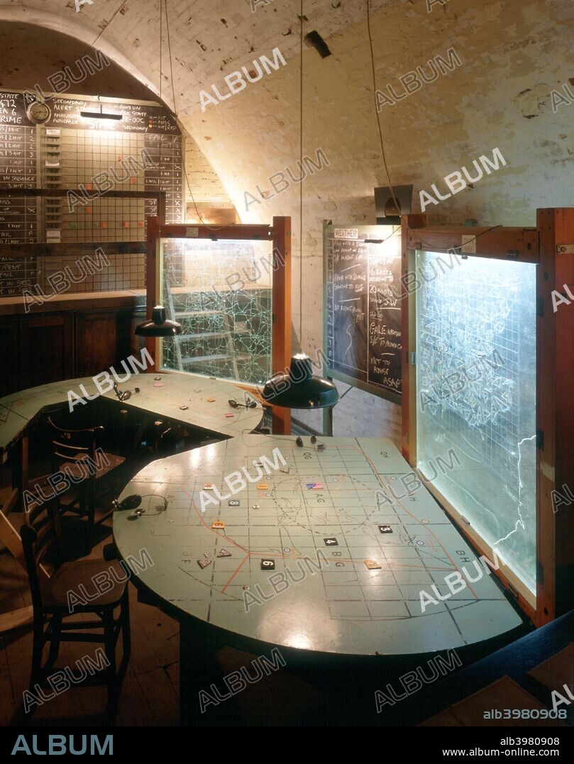 Hellfire Corner, Dover Castle, Kent, c2000s. Hellfire Corner. View of the Second World War anti-aircraft operations room in the secret wartime tunnels.