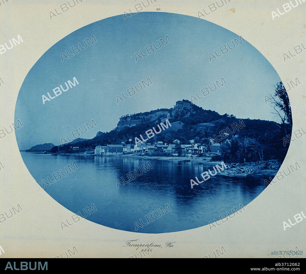 HENRY PETER BOSSE. Trempealeau, Wis. Dated: 1885. Dimensions: image: 26.5 × 34.3 cm (10 7/16 × 13 1/2 in.)  sheet: 36.6 × 43.6 cm (14 7/16 × 17 3/16 in.). Medium: cyanotype.