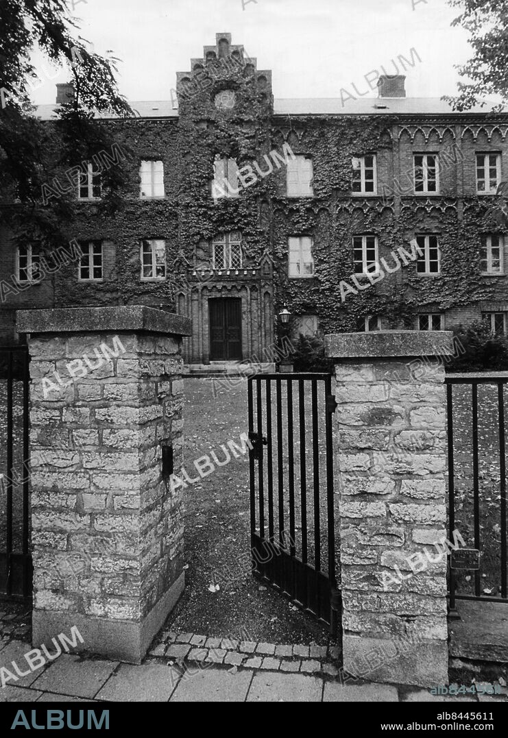 Gamla Biskopshuset i Lund 1970. Byggdes 1842.. Foto: Jan Dahlander / Sydsvenskan / IBL Bildbyrå.