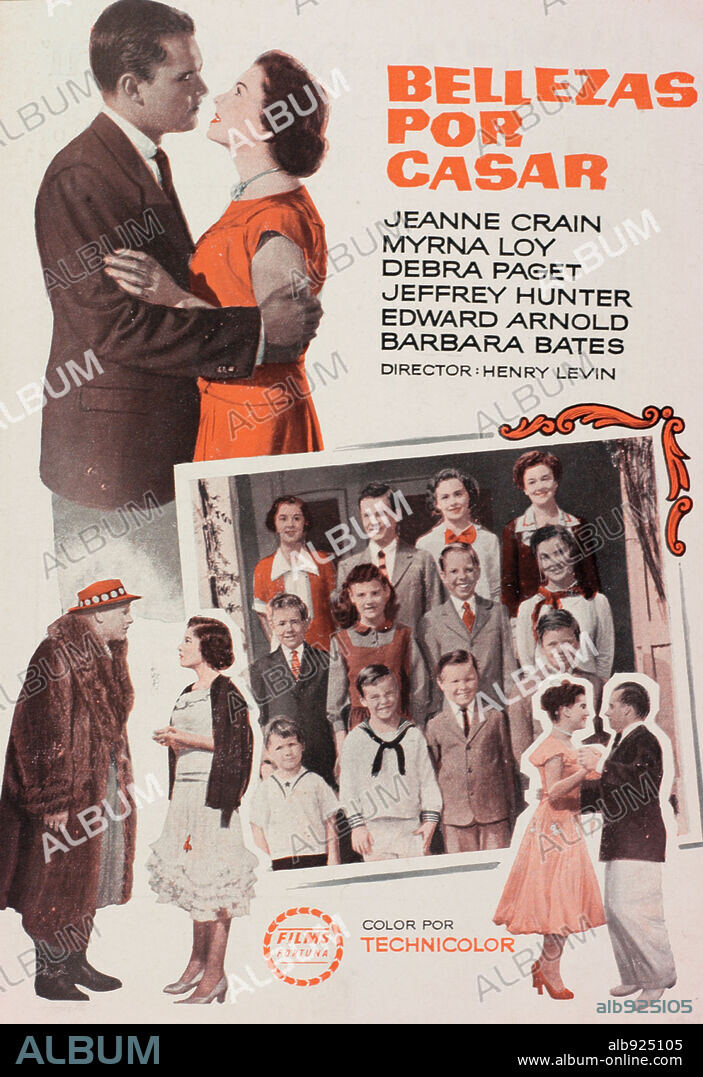 Poster of BELLES ON THEIR TOES, 1952, directed by HENRY LEVIN. Copyright 20TH CENTURY FOX.